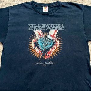 🎸 '04 Killswitch Engage Band The End Of Heartache Album Tour VINTAGE Cotton Tee